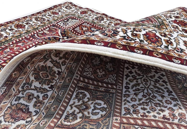 Home Decor Kashmiri Designs Carpets For Living Room - White, 5x8