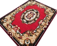 Carpets Concord Carved Embossed Most Elegant Carpet for Living Room - red, 5x7