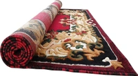 Carpets Concord Carved Embossed Most Elegant Carpet for Living Room - red, 5x7