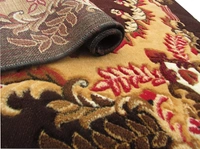 Carpets Concord Carved Embossed Most Elegant Carpet for Living Room - brown, 5x7
