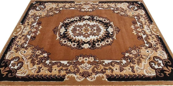 Carpets Concord Carved Embossed Most Elegant Carpet for Living Room - gold, 5x7