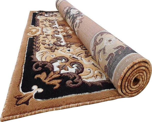 Carpets Concord Carved Embossed Most Elegant Carpet for Living Room - gold, 5x7