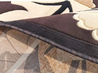 Carpets Concord Carved Embossed Most Elegant Carpet for Living Room - brown, 5x7
