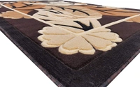 Carpets Concord Carved Embossed Most Elegant Carpet for Living Room - brown, 5x7