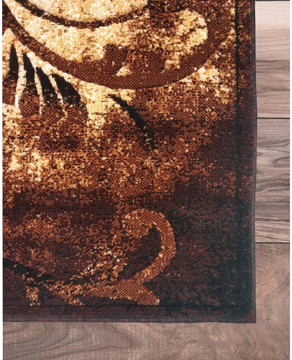Carpets Concord Carved Embossed Most Elegant Carpet for Living Room - brown, 5x7