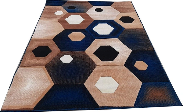 Carpets Concord Carved Embossed Most Elegant Carpet for Living Room - blue, 5x7