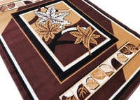 Carpets Super Soft Acrylic Touch Kalin & Rugs Royal Look Carpet |for Bedroom| Living Room - brown, 5x7