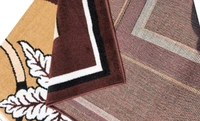 Carpets Super Soft Acrylic Touch Kalin & Rugs Royal Look Carpet |for Bedroom| Living Room - brown, 5x7