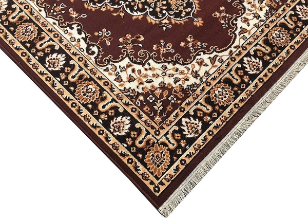 Carpets Super Soft Acrylic Touch Kalin & Rugs Royal Look Carpet |for Bedroom| Living Room - brown, 5x7