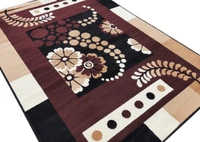 Carpets Super Soft Acrylic Touch Kalin & Rugs Royal Look Carpet |for Bedroom| Living Room - Black, 5x7