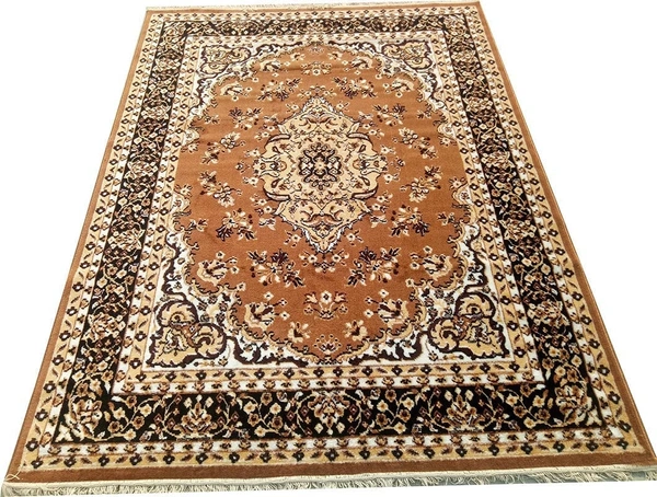 Carpets Super Soft Acrylic Touch Kalin & Rugs Royal Look Carpet |for Bedroom| Living Room - gold, 5x7