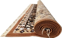 Carpets Super Soft Acrylic Touch Kalin & Rugs Royal Look Carpet |for Bedroom| Living Room - gold, 5x7