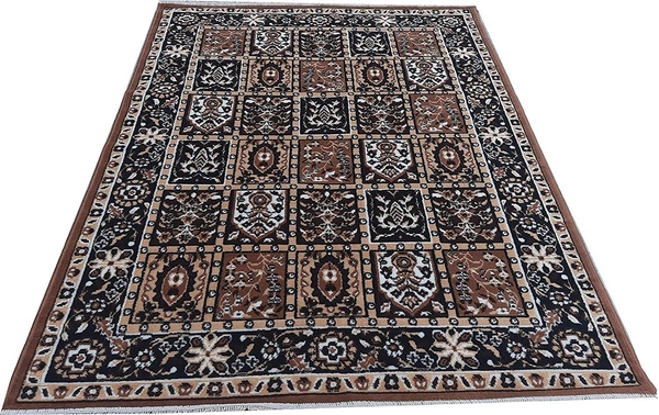 Carpets Super Soft Acrylic Touch Kalin & Rugs Royal Look Carpet |for Bedroom| Living Room - gold, 5x7