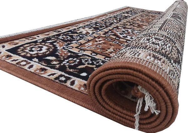 Carpets Super Soft Acrylic Touch Kalin & Rugs Royal Look Carpet |for Bedroom| Living Room - gold, 5x7