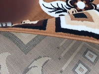 Carpets Super Soft Acrylic Touch Kalin & Rugs Royal Look Carpet |for Bedroom| Living Room - gold, 5x7