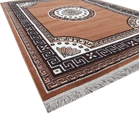 Carpets Super Soft Acrylic Touch Kalin & Rugs Royal Look Carpet |for Bedroom| Living Room - gold, 5x7