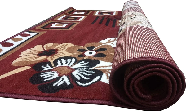 Carpets Super Soft Acrylic Touch Kalin & Rugs Royal Look Carpet |for Bedroom| Living Room - brown, 5x7