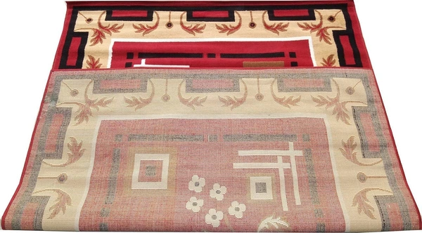 Carpets Super Soft Acrylic Touch Kalin & Rugs Royal Look Carpet |for Bedroom| Living Room - red, 5x7