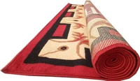 Carpets Super Soft Acrylic Touch Kalin & Rugs Royal Look Carpet |for Bedroom| Living Room - red, 5x7
