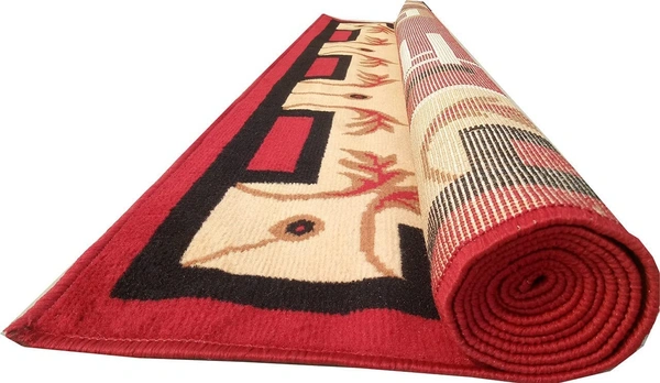 Carpets Super Soft Acrylic Touch Kalin & Rugs Royal Look Carpet |for Bedroom| Living Room - red, 5x7