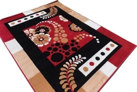 Carpets Super Soft Acrylic Touch Kalin & Rugs Royal Look Carpet |for Bedroom| Living Room - Red, 5x7