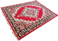 Carpets Super Soft Acrylic Touch Kalin & Rugs Royal Look Carpet |for Bedroom| Living Room - Red, 5x7