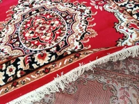 Carpets Super Soft Acrylic Touch Kalin & Rugs Royal Look Carpet |for Bedroom| Living Room - Red, 5x7