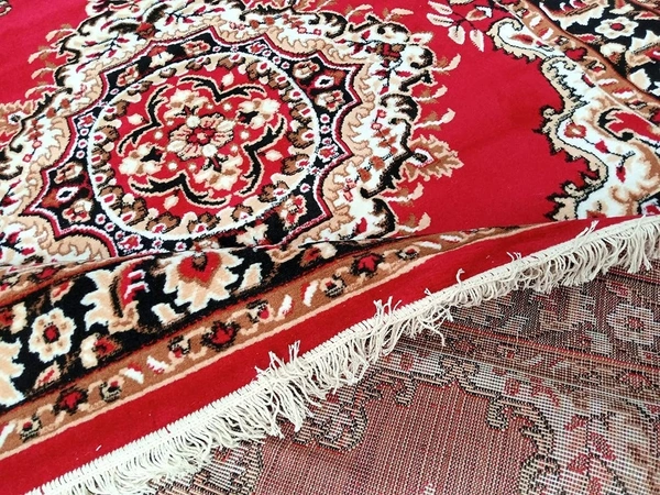 Carpets Super Soft Acrylic Touch Kalin & Rugs Royal Look Carpet |for Bedroom| Living Room - Red, 5x7