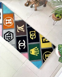 Handmade Modern Custom Design Woollen Carpets For Living Room - multi, Custom
