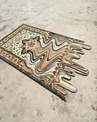 Handmade Modern Custom Design Woollen Carpets For Living Room - multi, Custom
