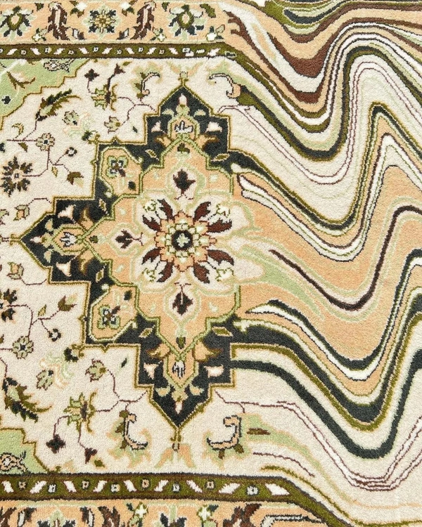 Handmade Modern Custom Design Woollen Carpets For Living Room - multi, Custom
