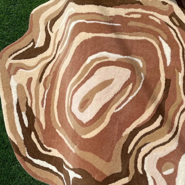 Handmade Modern Custom Design Woollen Carpets For Living Room - multi, Custom