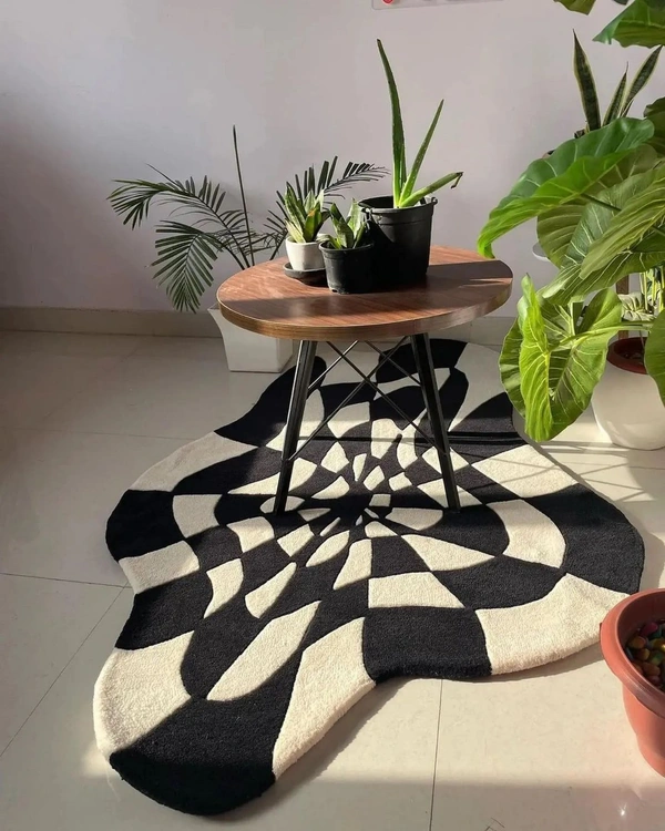 Handmade Modern Custom Design Woollen Carpets For Living Room - multi, Custom