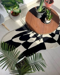 Handmade Modern Custom Design Woollen Carpets For Living Room - multi, Custom