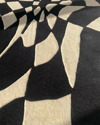 Handmade Modern Custom Design Woollen Carpets For Living Room - multi, Custom