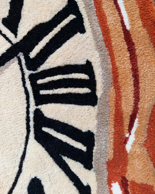 Handmade Modern Custom Design Woollen Carpets For Living Room - multi, Custom