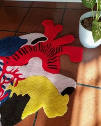 Handmade Modern Custom Design Woollen Carpets For Living Room - multi, Custom