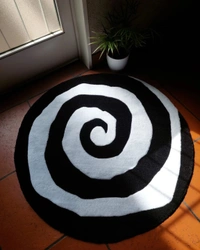 Handmade Modern Custom Design Woollen Carpets For Living Room - multi, Custom