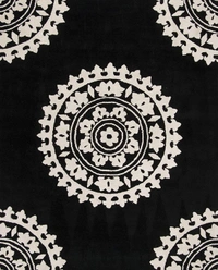Handmade Modern Design Woollen Carpets For Living Room - Black, Multi