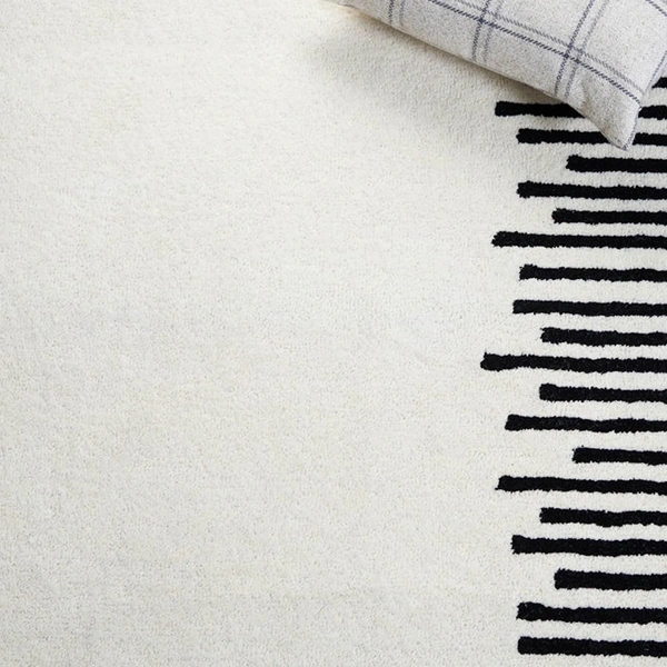 Handmade Modern Design Woollen Carpets For Living Room - White