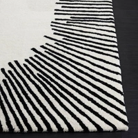 Handmade Modern Design Woollen Carpets For Living Room - White