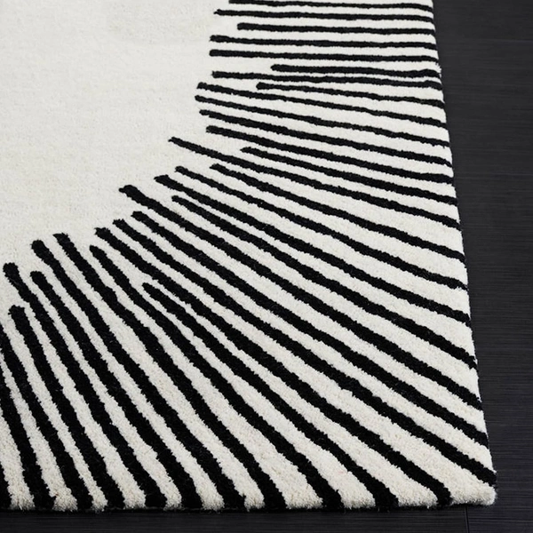 Handmade Modern Design Woollen Carpets For Living Room - White