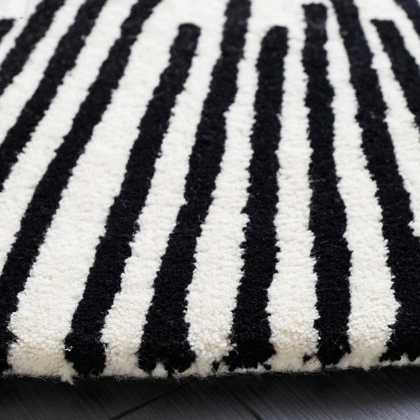 Handmade Modern Design Woollen Carpets For Living Room - White