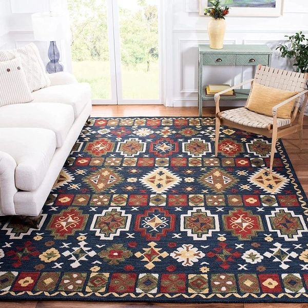Handmade Modern Design Woollen Carpets For Living Room - multi