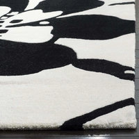Handmade Modern Design Woollen Carpets For Living Room - White