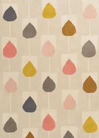 Handmade Modern Design Woollen Carpets For Living Room - multi