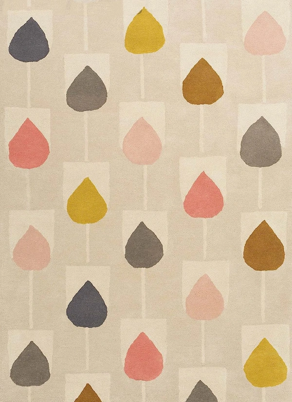 Handmade Modern Design Woollen Carpets For Living Room - multi