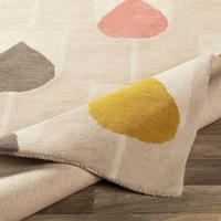 Handmade Modern Design Woollen Carpets For Living Room - multi