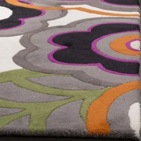 Handmade Modern Design Woollen Carpets For Living Room - multi