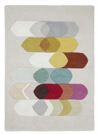 Handmade Modern Design Woollen Carpets For Living Room - multi